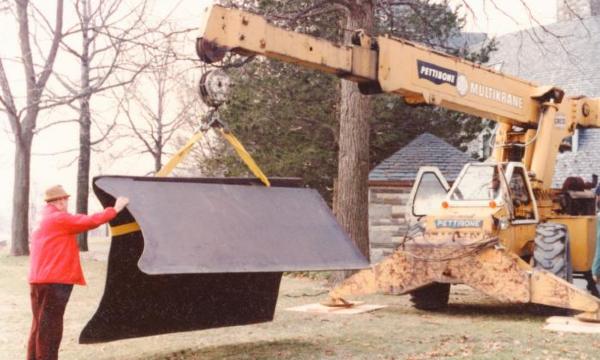 Anthony Caro, <em>Hog Flat</em>, 1974 (installation view, March 1981) 