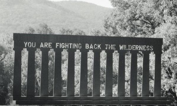 Lauren Ewing, <em>The Wilderness Screen</em>, 1985 (installation view, 1991)