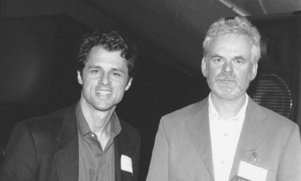 John P. Stern and Andy Goldsworthy, <em>Landscape and Sculpture: Refuge and Prospect </em>symposium, Storm King Art Center, 2000