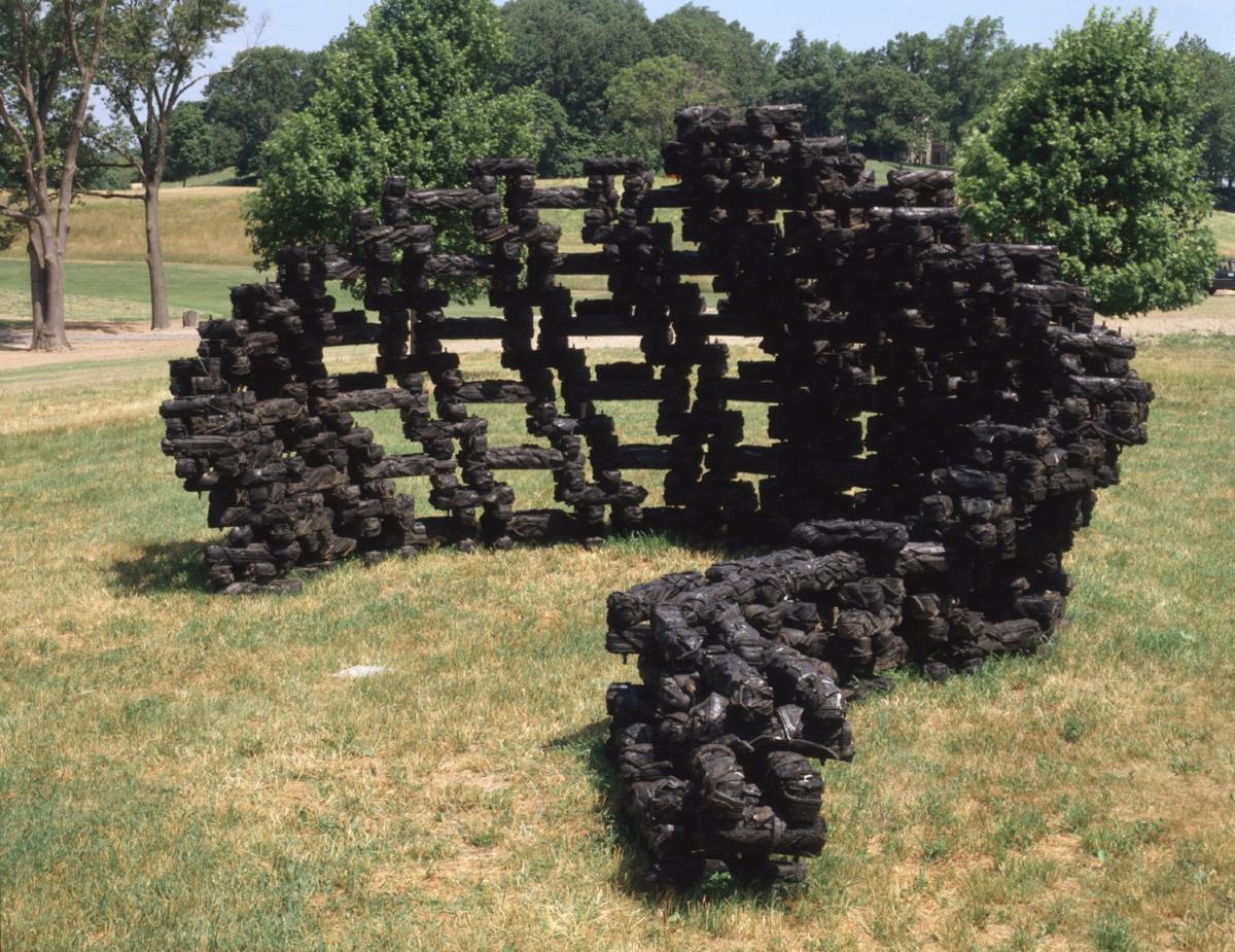 Chakaia Booker, <em>Serendipity</em>, 1998 (installation view, 2004)