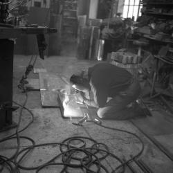 David Smith, <em>Albany I</em>, 1959 (studio visit, 1967)