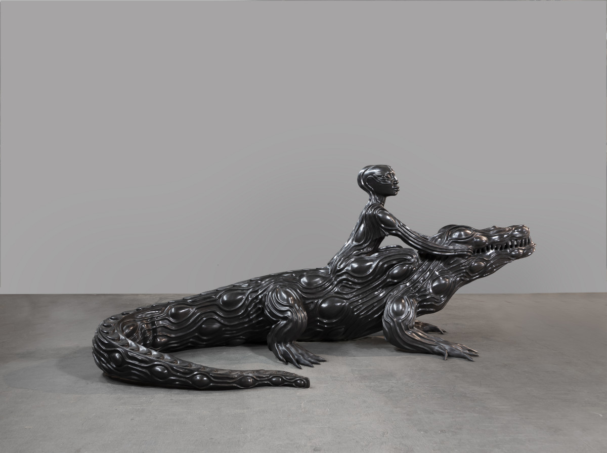 <span style="font-size:8.0pt"><span style="font-family:"Arial",sans-serif">Wangechi Mutu, <i>Crocodylus</i> (2020)</span></span>