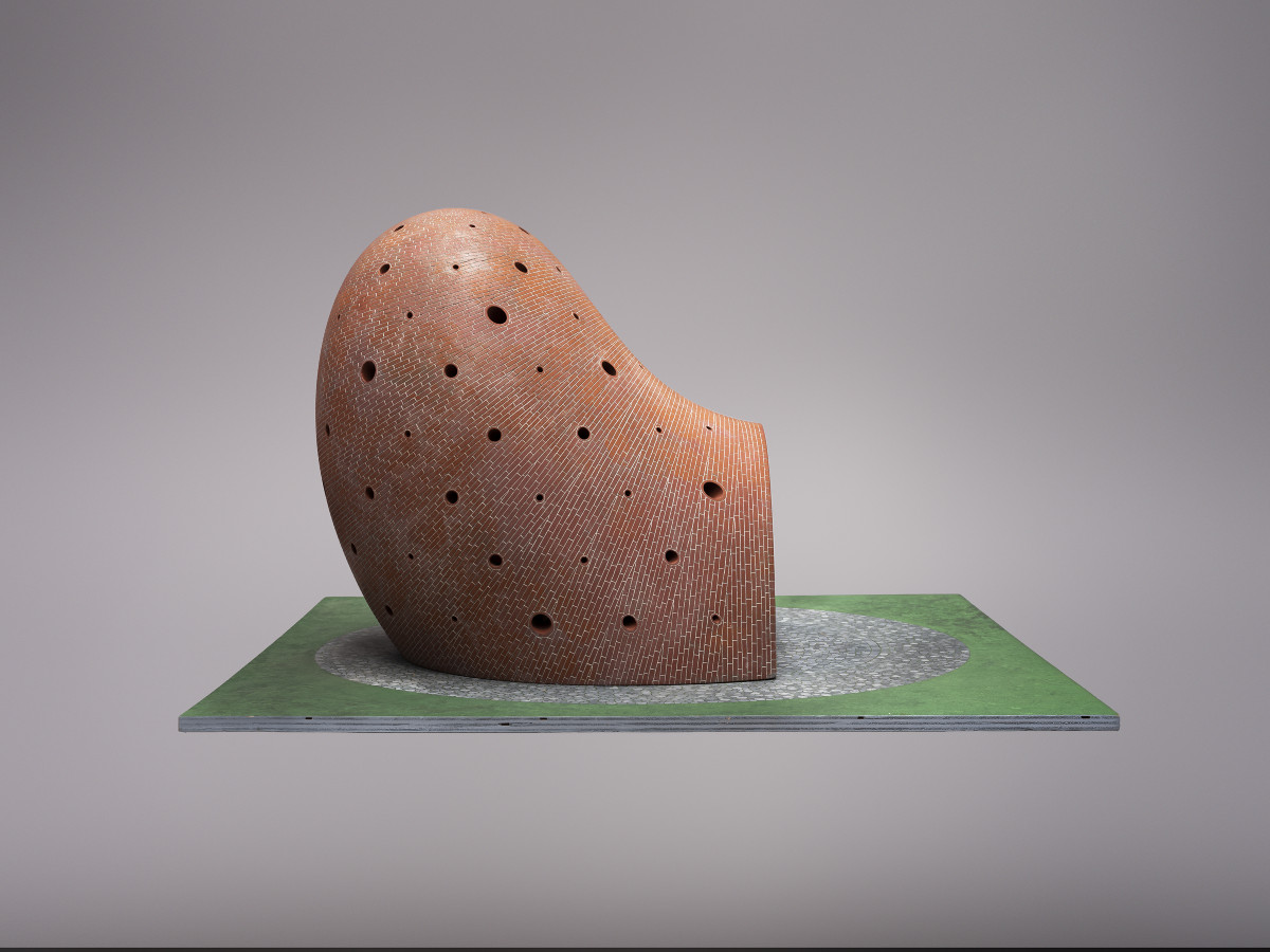 Side view of maquette for&nbsp;<em>Lookout</em>