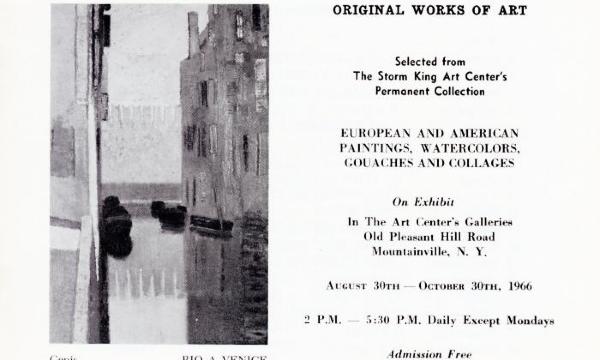 Original Works of Art from the Storm King Art Center’s Permanent Collection: European and American Paintings, Watercolors, Gouaches and Collages