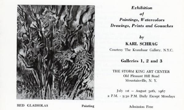 Exhibition of Paintings Watercolors, Drawings, Prints and gouaches by Karl Schrag